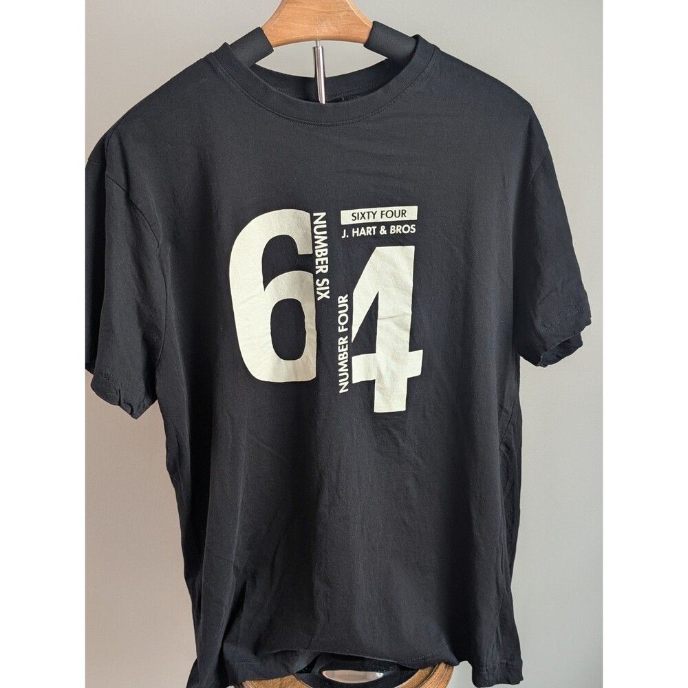 J. Hart & Bros UPIM Number 64 Privacy Label Men's Tshirt Black Size IT 7 EUR XXL